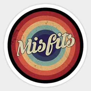 Misfits - Retro Circle Vintage Sticker